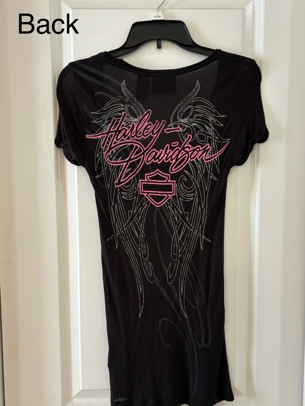 Harley Davidson Black Stretch Tunic Womens Small